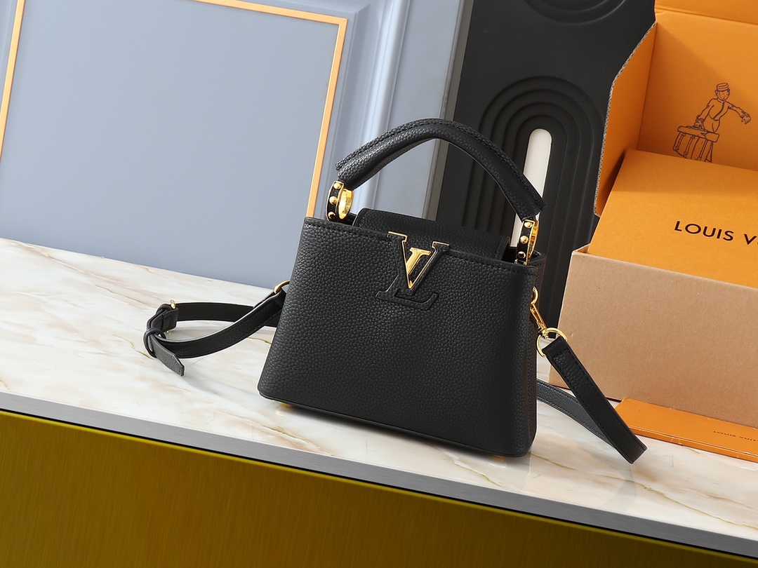 LV Classic Handbag Monogram Canvas Model M24728 Gold Hardware